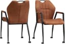 OMG DESIGN Armlehnstuhl Point Cognac Schwarz Bild 2