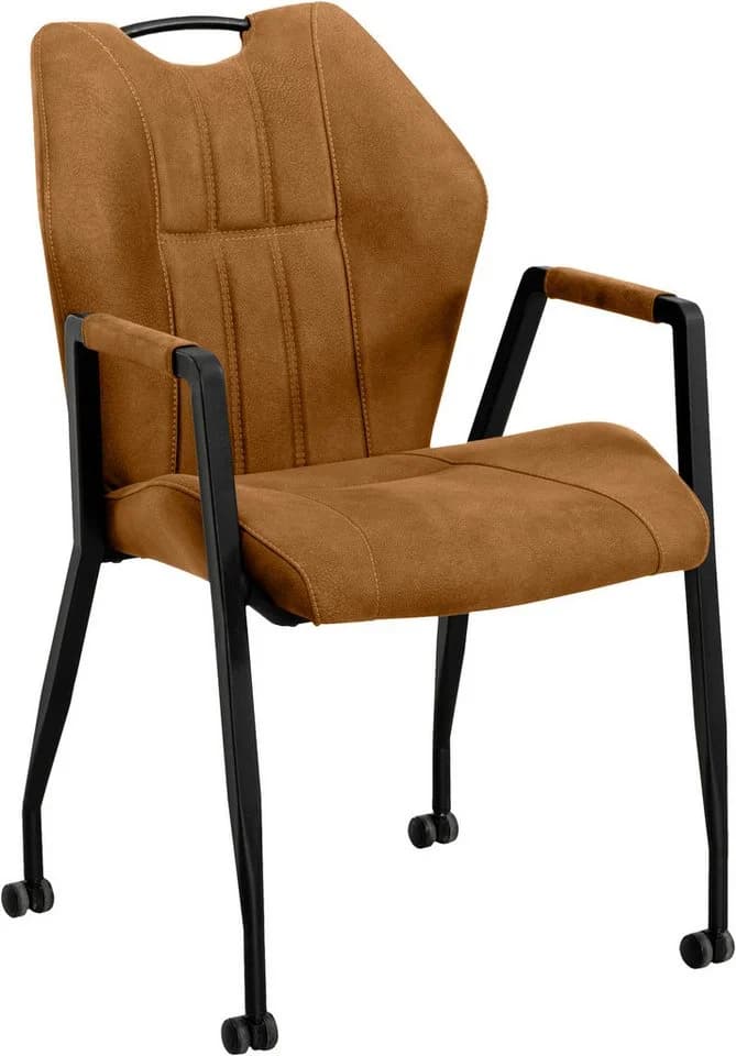 OMG DESIGN Armlehnstuhl Point Cognac Schwarz - Bild 3