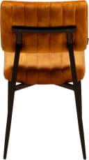 OMG DESIGN Esszimmerstuhl Ivan Gold Schwarz Samtvelour Polster Bild 3