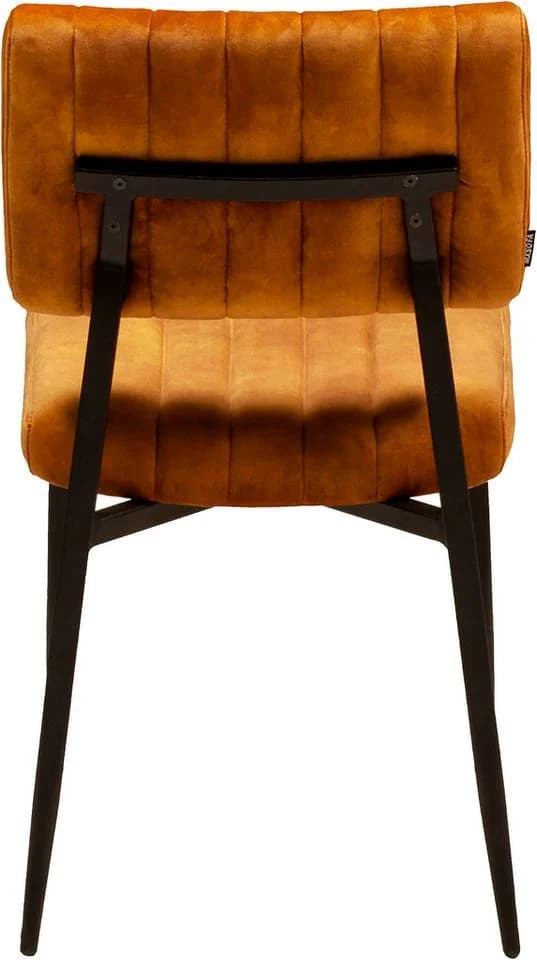 OMG DESIGN Esszimmerstuhl Ivan Gold Schwarz Samtvelour Polster - Bild 3
