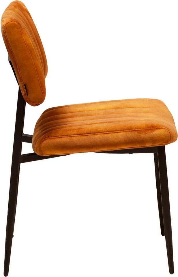 OMG DESIGN Esszimmerstuhl Ivan Gold Schwarz Samtvelour Polster - Bild 4