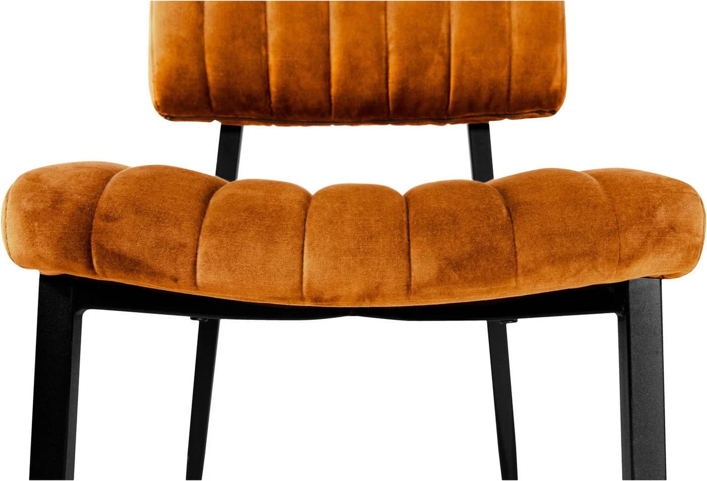 OMG DESIGN Esszimmerstuhl Ivan Gold Schwarz Samtvelour Polster - Bild 5