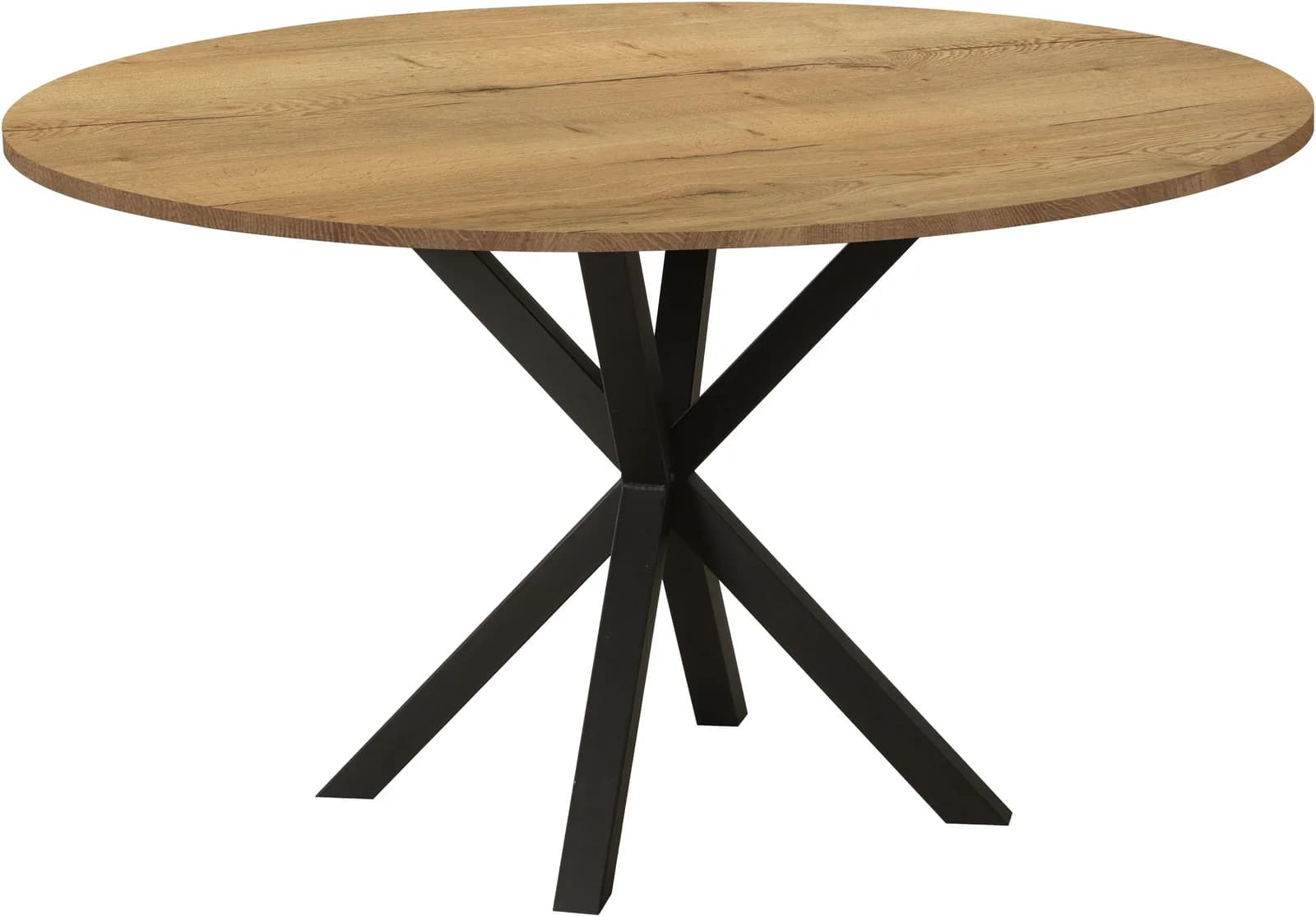 OMG DESIGN Esstisch Kent Natur Schwarz Metallgestell