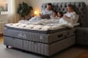 Pointhome Boxspringbett Set Fluffy Grau mit Bettkasten und Topper Bild 1