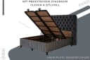 Pointhome Boxspringbett Set Fluffy Grau mit Bettkasten und Topper Bild 4