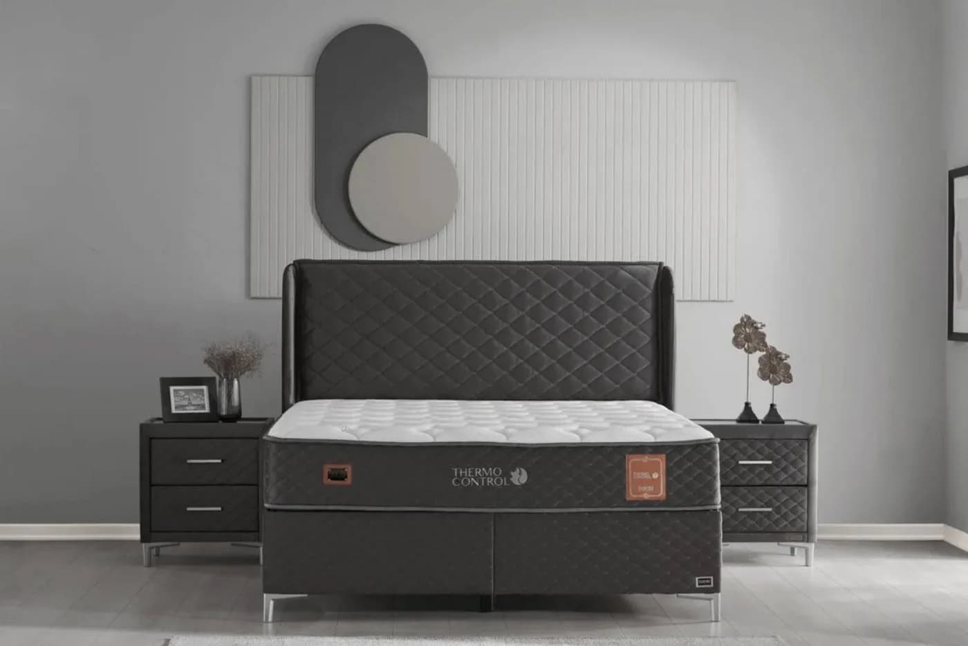 BAMBI YATAK Boxspringbett Set Thermo Control, Schlafzimmerbett, einseitige Matratze, H3 - Bild 2