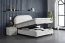 Pointhome Boxspringbett mit Bettkasten und Matratze Beige Bild 3