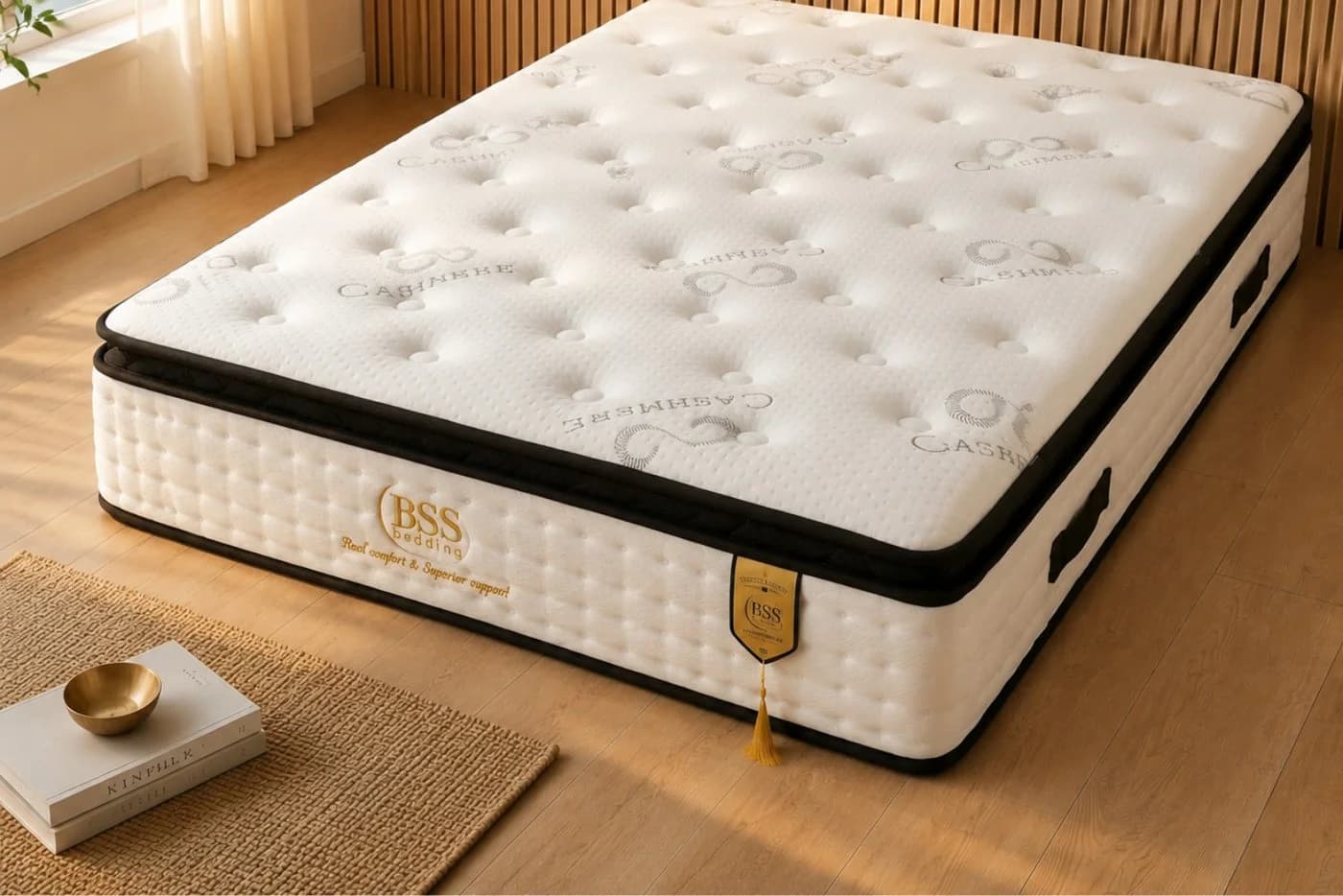 Pointhome Boxspringbett mit Bettkasten und Matratze Grau - Bild 4