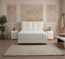 gowoll Boxspringbett 180x200 Beige mit Matratze und Bettkästen Bild 1