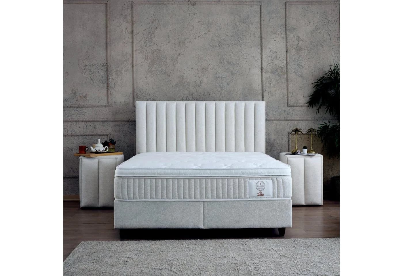 gowoll Boxspringbett Beleza mit Matratze & Bettkasten Beige - Bild 3