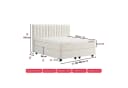 gowoll Boxspringbett Beleza mit Matratze & Bettkasten Beige Bild 5