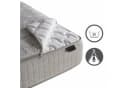 Gowoll Boxspringbett mit Matratze, LED & USB, Bettkasten Samt Greige Bild 3