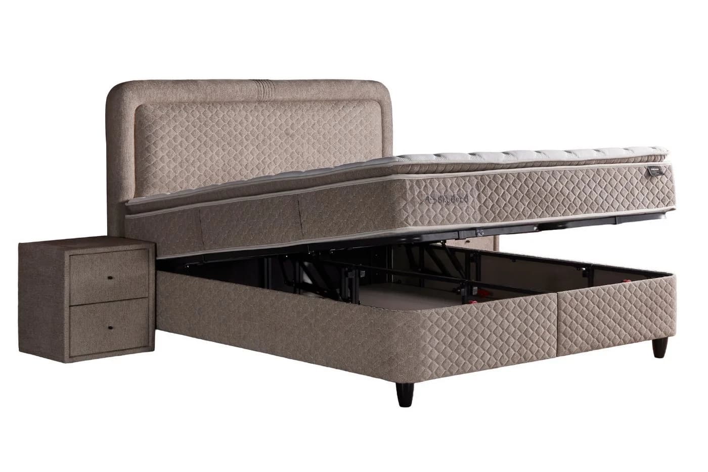Pointhome Boxspringbett mit Matratze & Bettkasten LED - Bild 3