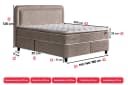 Pointhome Boxspringbett mit Matratze & Bettkasten LED Bild 4