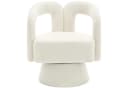 LVHOM Drehsessel M-Form 360 Grad drehbar Cuddle Barrel-Akzentstuhl Beige Bild 2