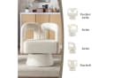 LVHOM Drehsessel M-Form 360 Grad drehbar Cuddle Barrel-Akzentstuhl Beige Bild 4
