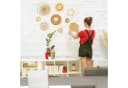 Wiladu 9-tlg. Wanddeko Set Boho Rattan Seegras Beige/Braun Bild 3