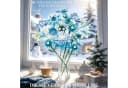 HOMELIVE Eisblauer Blumenstrauß Bausatz 711 ST DIY Kunstblumen Set Bild 5