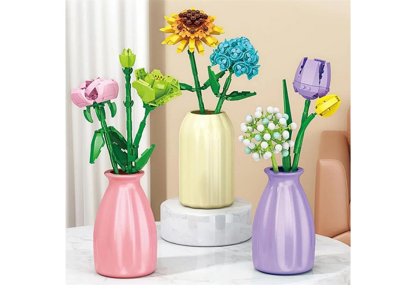HOMELIVE Sonnenblumen Blumenstrauß 2688pcs Adventskalender - Bild 5