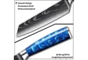 HOMELIVE Messer-Set 9-tlg. mit Rolltasche, Edelstahl & Pakka Holz Bild 5