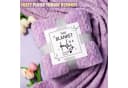 HOMELIVE Wohndecke Pflege-Geschenkbox 12tlg. Lila Flannel Decke Bild 3