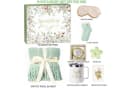 HOMELIVE 8-tlg. Wohndecke Geschenkset Salbei-Grün mit Tumbler & Socken Bild 1