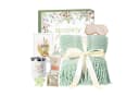HOMELIVE 8-tlg. Wohndecke Geschenkset Salbei-Grün mit Tumbler & Socken Bild 2