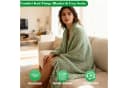 HOMELIVE 8-tlg. Wohndecke Geschenkset Salbei-Grün mit Tumbler & Socken Bild 5