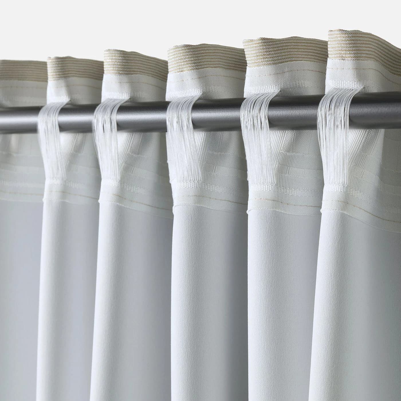 IKEA VILBORG 2 Gardinenschals Beige Abdunkelnd