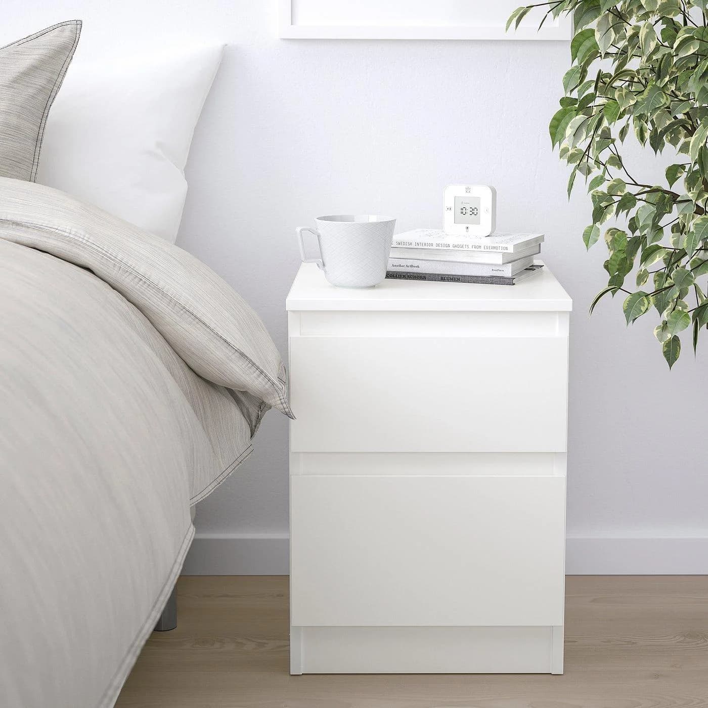 IKEA KULLEN Kommode mit 2 Schubladen Weiß