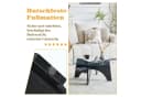 gopop Runder Couchtisch Hartglas mit Stauraum Schwarz Bild 5