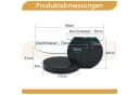 gopop Couchtisch 2er Set Rundes Glas-Beistelltisch Wohnzimmertisch Bild 1