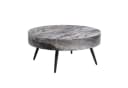 gopop Couchtisch rund Industriestil MDF Metallbeine Bild 2