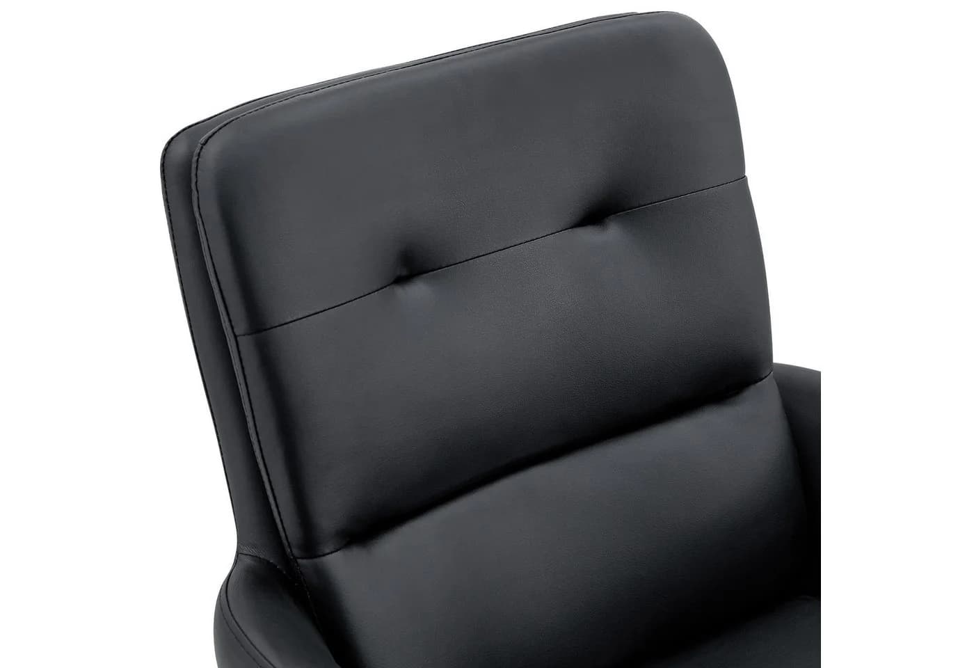 JUFU Drehstuhl 2er Set Schwarz/Silber mit 360° Schwenkfunktion - Bild 5