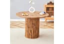 JUFU Runder Esstisch MDF 100 cm Modernes Design Holzoptik Bild 2