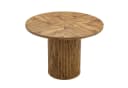 JUFU Runder Esstisch MDF 100 cm Modernes Design Holzoptik Bild 3