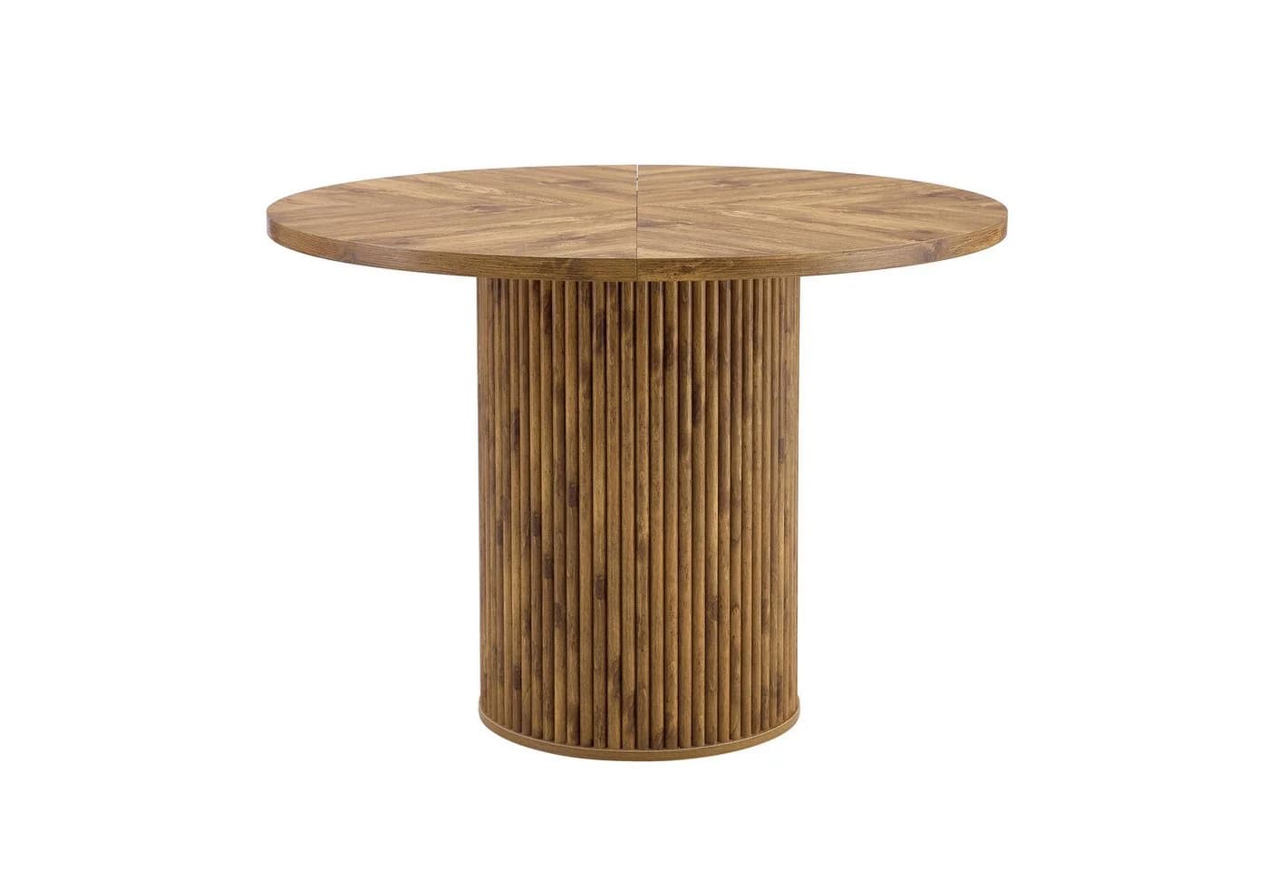 JUFU Runder Esstisch MDF 100 cm Modernes Design Holzoptik - Bild 5