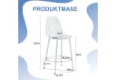 gopop Barhocker 2er-Set Transparent PET Metallbeine Silber Bild 1