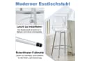 gopop Barhocker 2er-Set Transparent PET Metallbeine Silber Bild 5
