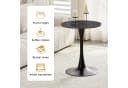 i@home Runder Esstisch MDF Schwarz/Gold Mid-Century Design Bild 1