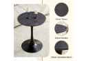i@home Runder Esstisch MDF Schwarz/Gold Mid-Century Design Bild 3