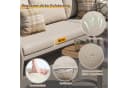 i@home Gartenlounge-Set 6-tlg. Beige PE-Rattan Sitzgruppe Bild 4