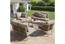 i@home Gartenlounge-Set 6-tlg. Beige PE-Rattan Sitzgruppe Bild 5