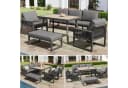 i@home Gartenlounge-Set 5-tlg. Grau Polyrattan Bild 1