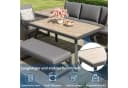i@home Gartenlounge-Set 5-tlg. Grau Polyrattan Bild 3