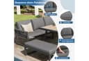 i@home Gartenlounge-Set 5-tlg. Grau Polyrattan Bild 5