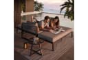 i@home Gartenlounge-Set 2-in-1 Sofa-Bett Grau Bild 3