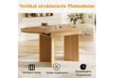 i@home Esstisch Teleskoptisch 120-160cm Ausziehbar Natur/Walnut/Schwarz Bild 4
