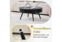 i@home Runder Couchtisch 70cm Holzoptik Schwarz Metallbeine Bild 5