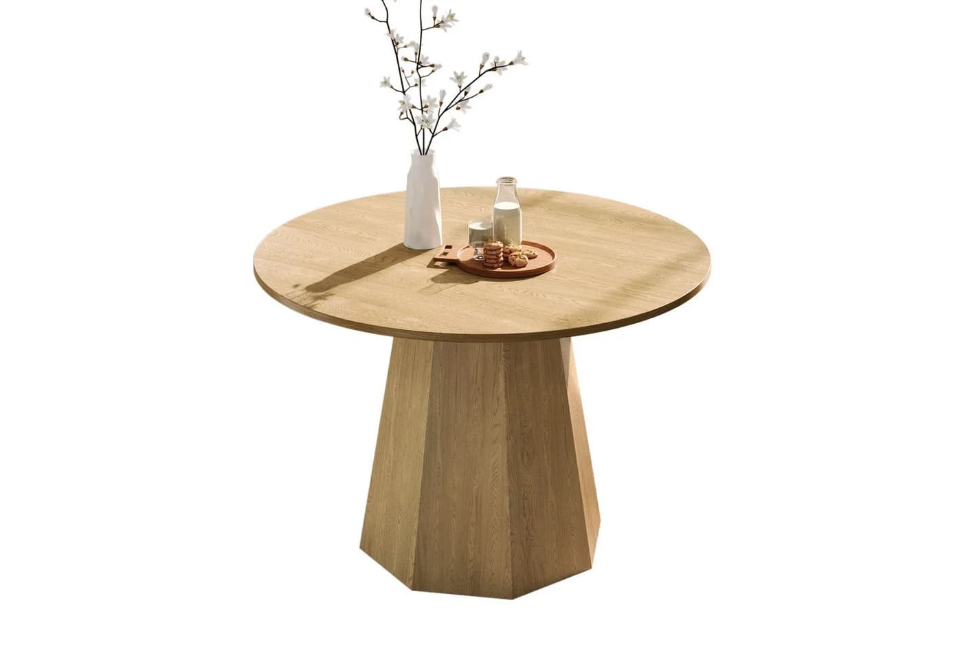 i@home Runder Esstisch 120cm Eiche Skandi Design